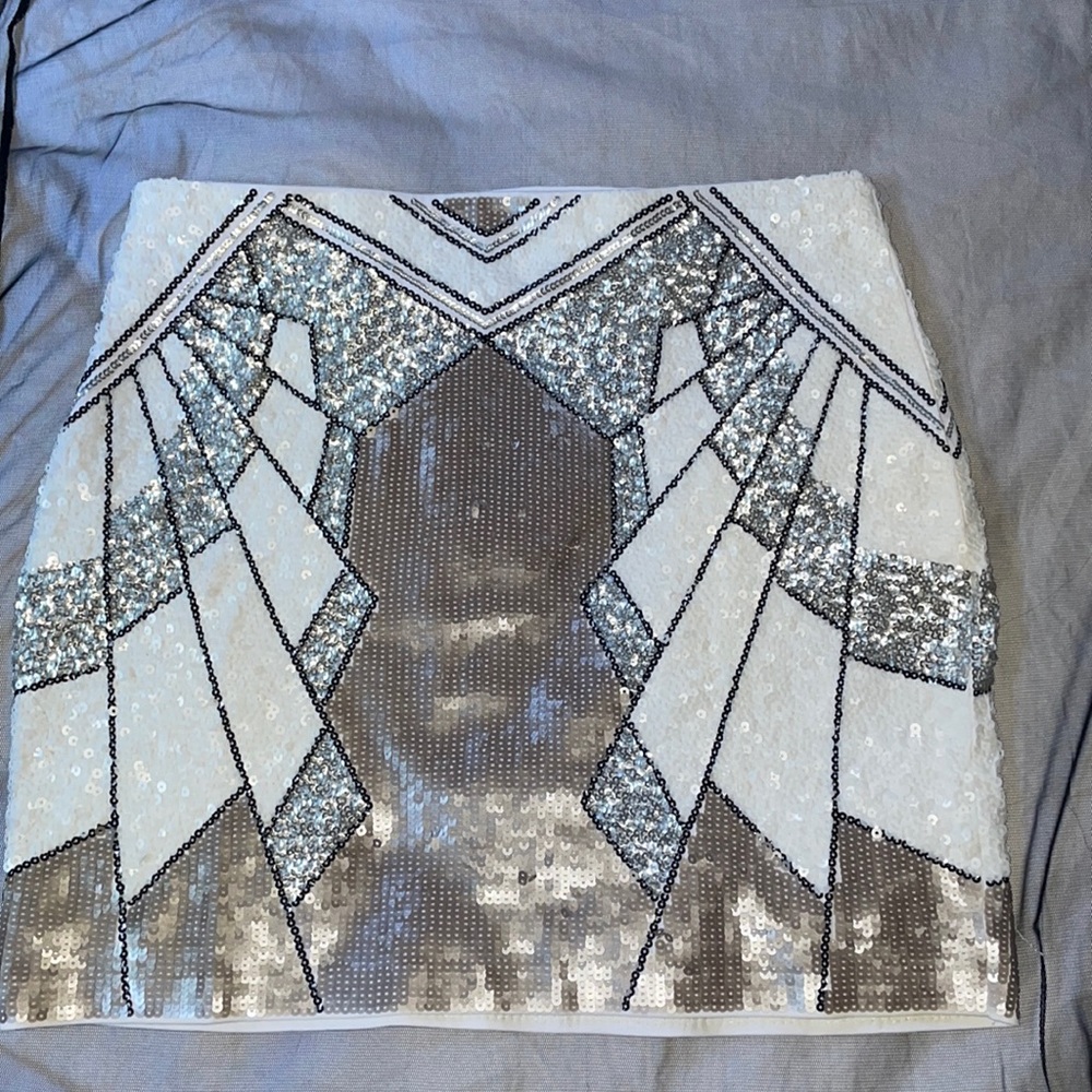 Express M mini sequin skirt